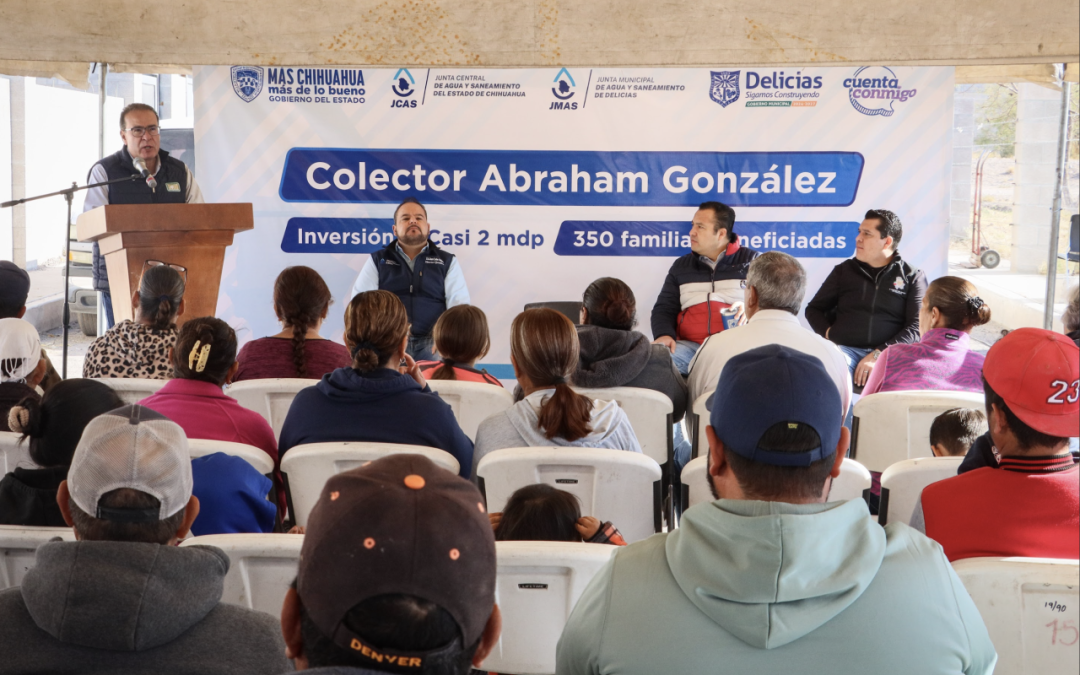 Mejorarán condiciones de saneamiento en beneficio de 1,315 delicienses con la construcción de colector sanitario